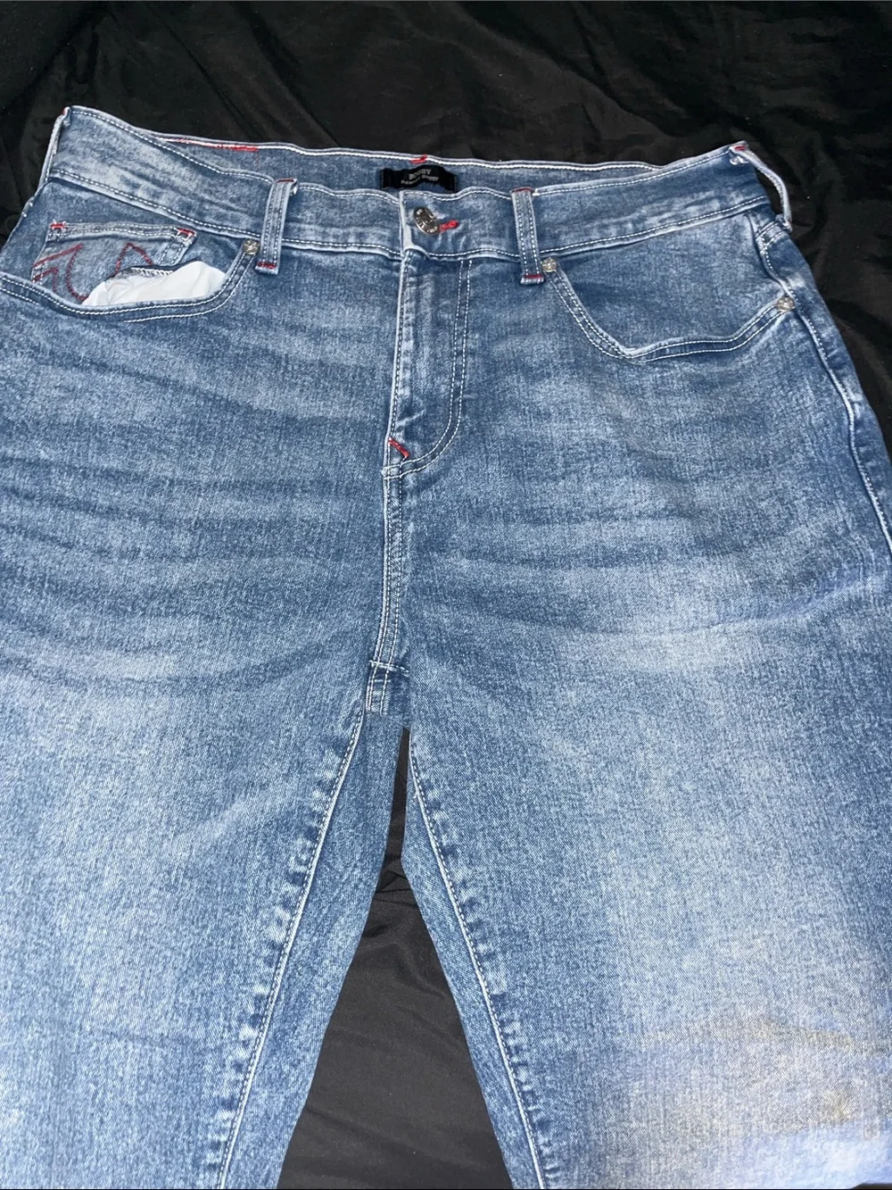 True Religion Slim Straight Men's Jeans in Faded Blue Wash